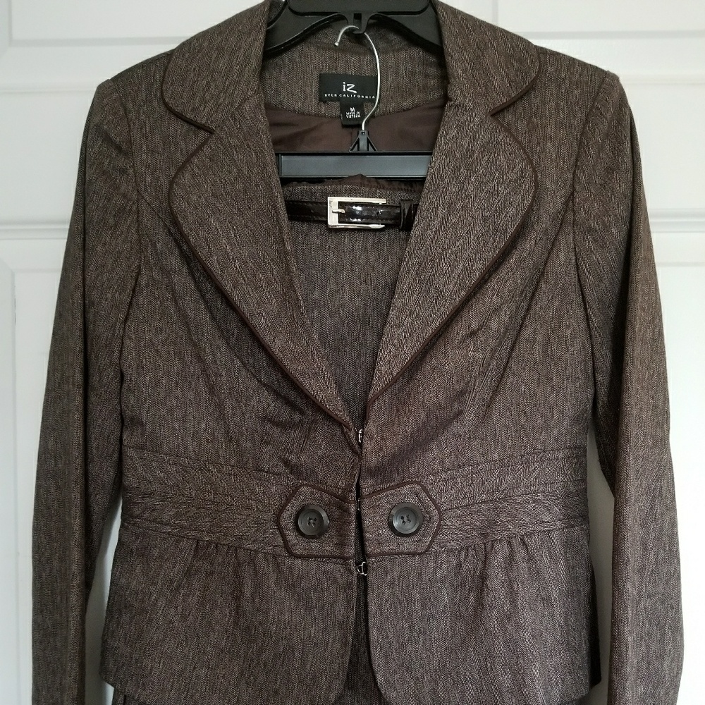 Brown blazer & skirt set